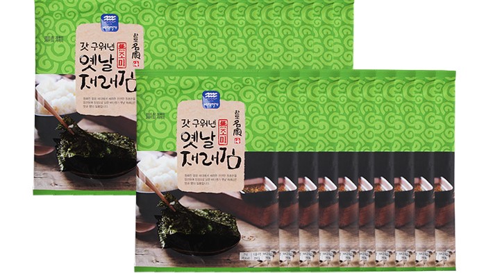 갓구워낸 옛날재래김(무조미) 전장5매x10봉