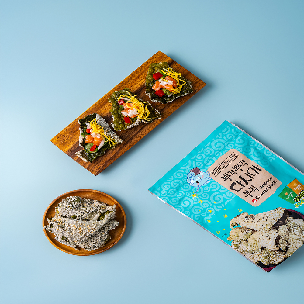 뿌각뿌각 다시마부각 60g (바질어니언맛, 칠리치즈맛)