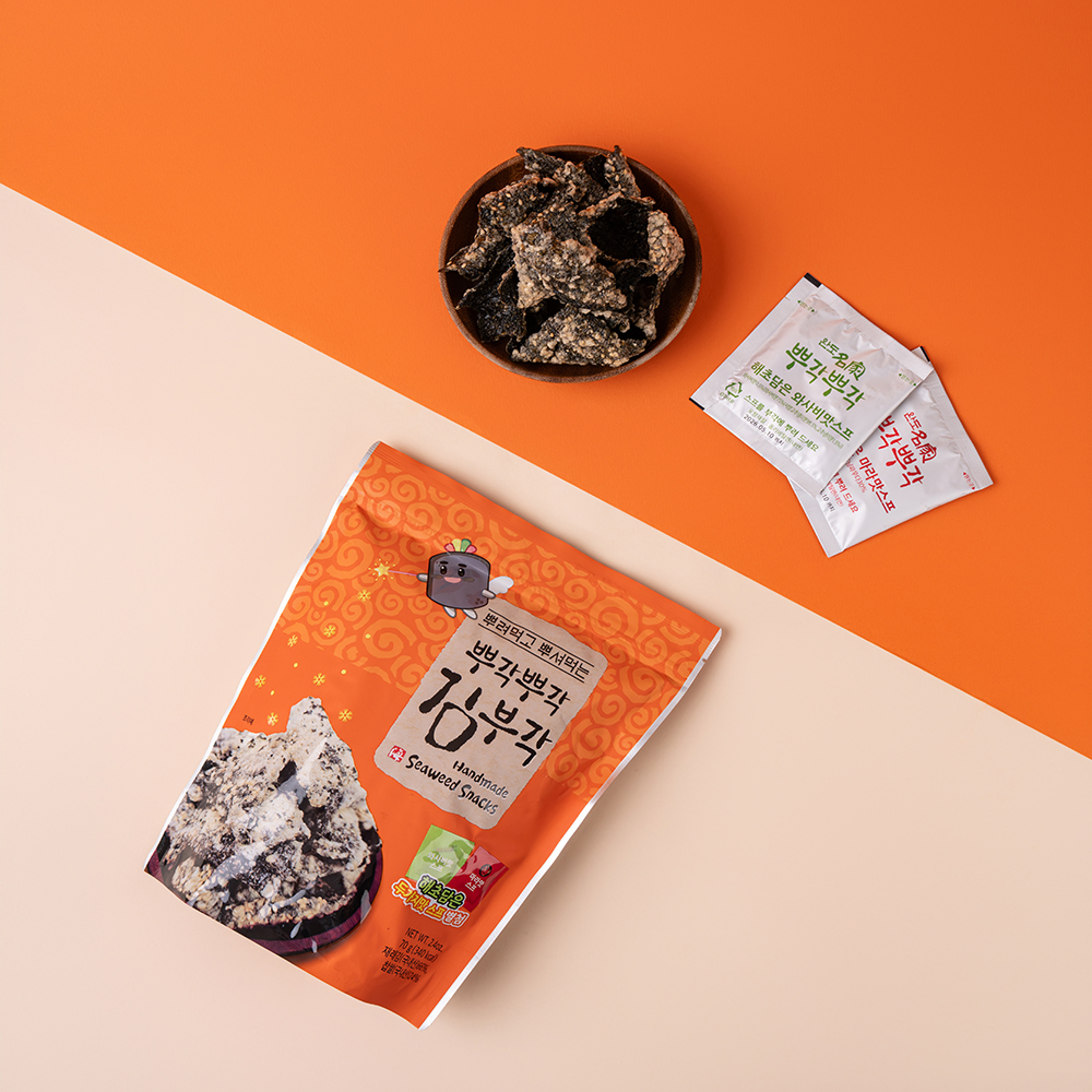 뿌각뿌각 김부각 70g(와사비맛, 마라맛)